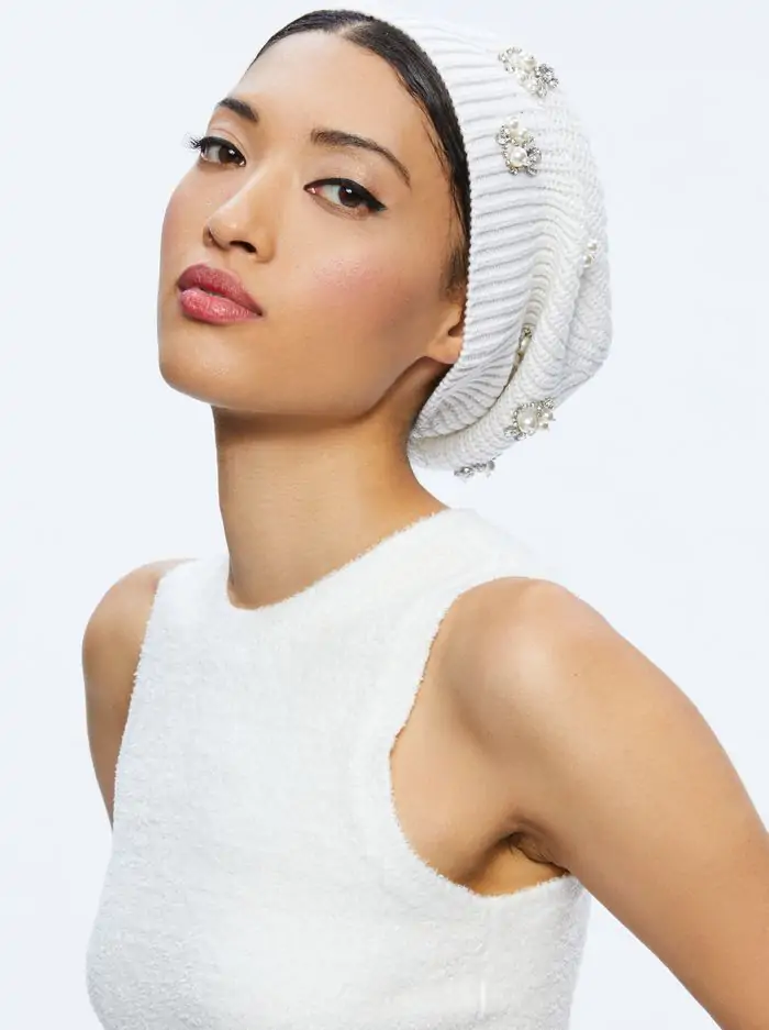 CHIRA SLOUCHY EMBELLISHED HAT
